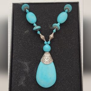 Turquoise Necklace and Earring Set